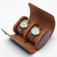 Leather watch roll travel case (view 5)