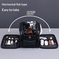 Wet/dry leather toiletry bag (view 5)
