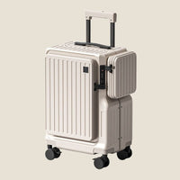 Front-opening carry-on suitcase