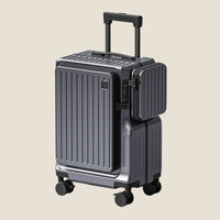 Front-opening carry-on suitcase (view 2)